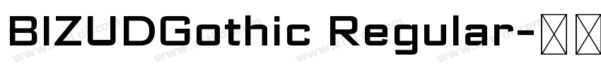 BIZUDGothic Regular字体转换
